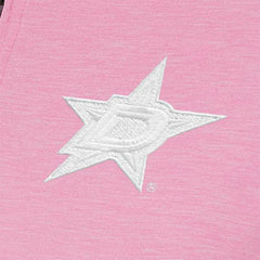 NHL Pink Dallas Stars Antigua Women's White Logo Mentor Quarter-Zip Jacket
