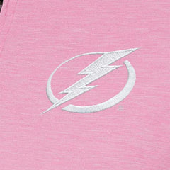 NHL Pink Tampa Bay Lightning Antigua Women's White Logo Mentor Quarter-Zip Jacket