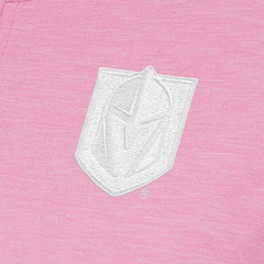NHL Pink Vegas Golden Knights Antigua Women's White Logo Mentor Quarter-Zip Jacket