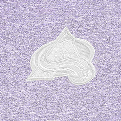 NHL Lavender Colorado Avalanche Antigua White Logo Hunk Quarter-Zip Pullover