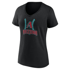 MLB Arizona Diamondbacks Women's Personalized Name & Number Fastball V-Neck T-Shirt