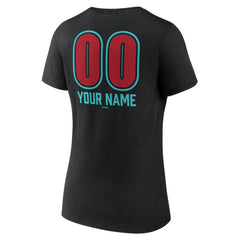 MLB Arizona Diamondbacks Women's Personalized Name & Number Fastball V-Neck T-Shirt