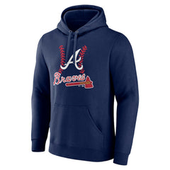 MLB Atlanta Braves Personalized Name & Number Fastball Pullover Hoodie