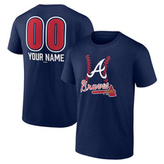 MLB Atlanta Braves Personalized Name & Number Fastball T-Shirt