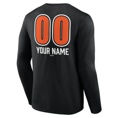 MLB Baltimore Orioles Personalized Name & Number Fastball Long Sleeve T-Shirt