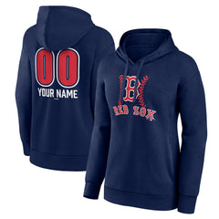 MLB Boston Red Sox Women's Personalized Name & Number Fastball Pullover Hoodie