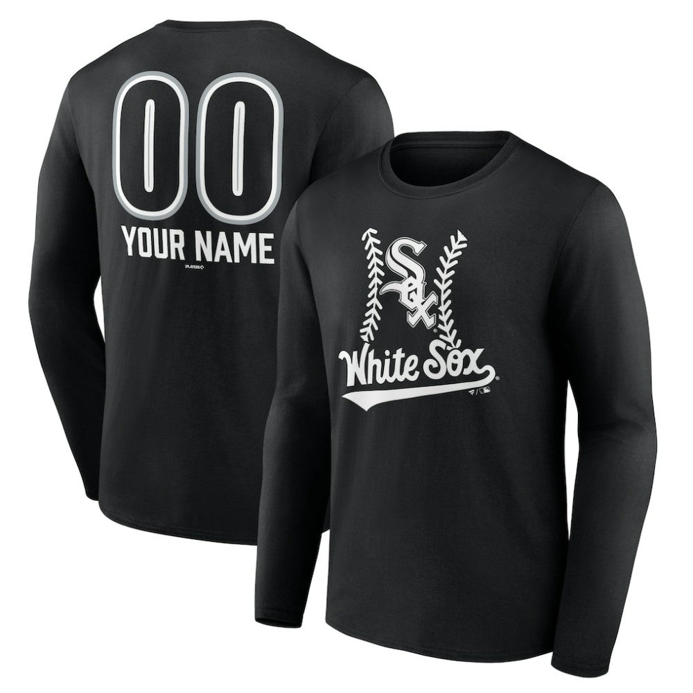 MLB Chicago White Sox Personalized Name & Number Fastball Long Sleeve T-Shirt