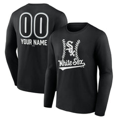 MLB Chicago White Sox Personalized Name & Number Fastball Long Sleeve T-Shirt
