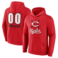 MLB Cincinnati Reds Personalized Name & Number Fastball Pullover Hoodie