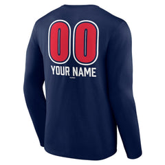 MLB Cleveland Guardians Personalized Name & Number Fastball Long Sleeve T-Shirt
