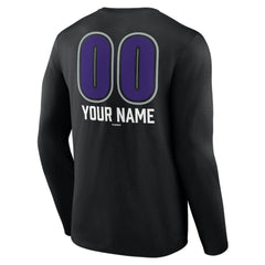 MLB Colorado Rockies Personalized Name & Number Fastball Long Sleeve T-Shirt