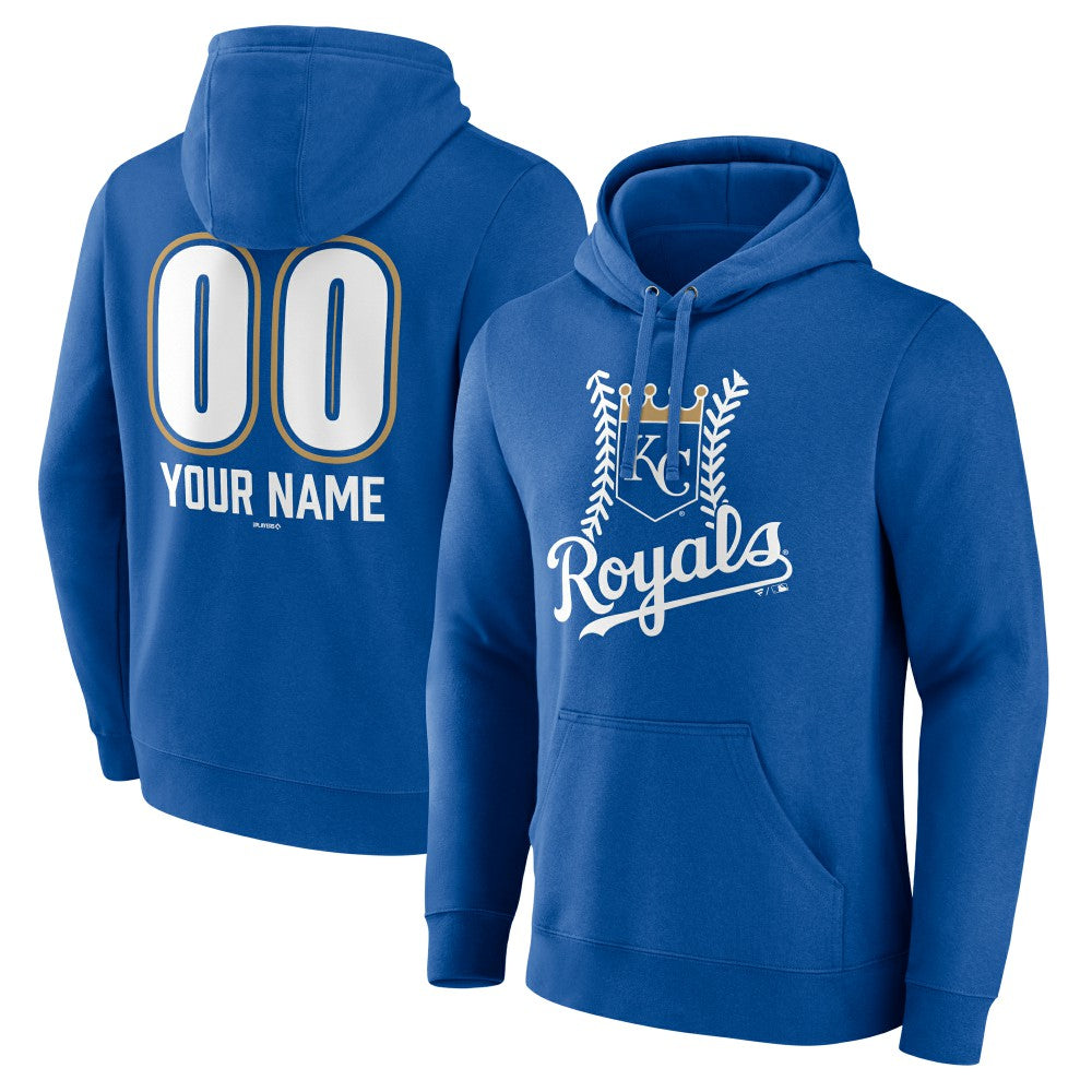 MLB Kansas City Royals Personalized Name & Number Fastball Pullover Hoodie