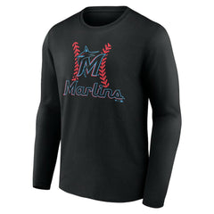 MLB Miami Marlins Personalized Name & Number Fastball Long Sleeve T-Shirt