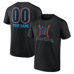 MLB Miami Marlins Personalized Name & Number Fastball T-Shirt