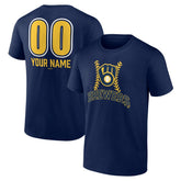 MLB Milwaukee Brewers Personalized Name & Number Fastball T-Shirt