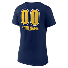 MLB Milwaukee Brewers Women's Personalized Name & Number Fastball V-Neck T-Shirt