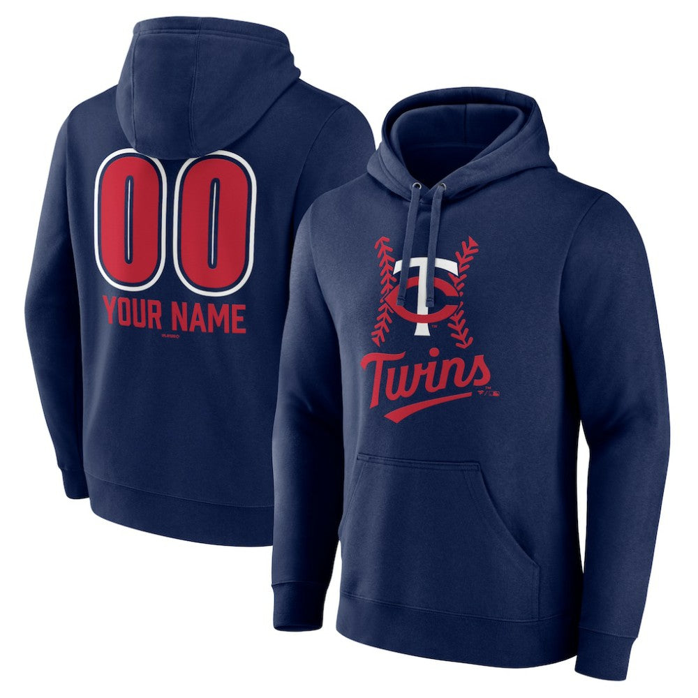 MLB Minnesota Twins Personalized Name & Number Fastball Pullover Hoodie
