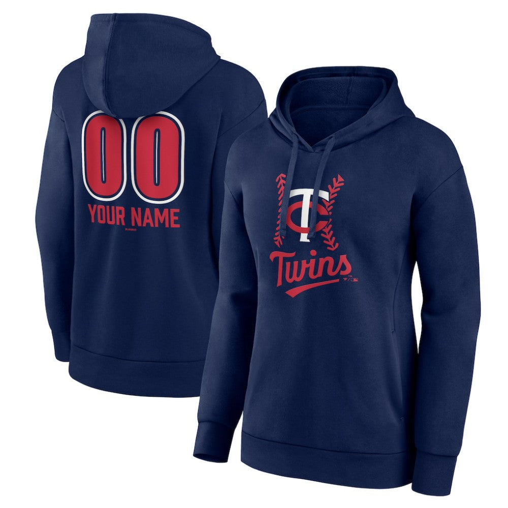 MLB Minnesota Twins Women's Personalized Name & Number Fastball Pullover Hoodie