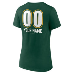 MLB Athletics Women's Personalized Name & Number Fastball V-Neck T-Shirt