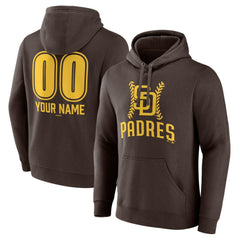 MLB San Diego Padres Personalized Name & Number Fastball Pullover Hoodie
