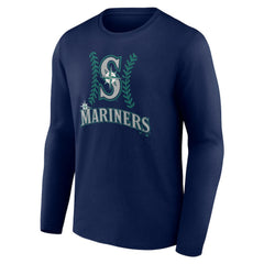 MLB Seattle Mariners Personalized Name & Number Fastball Long Sleeve T-Shirt