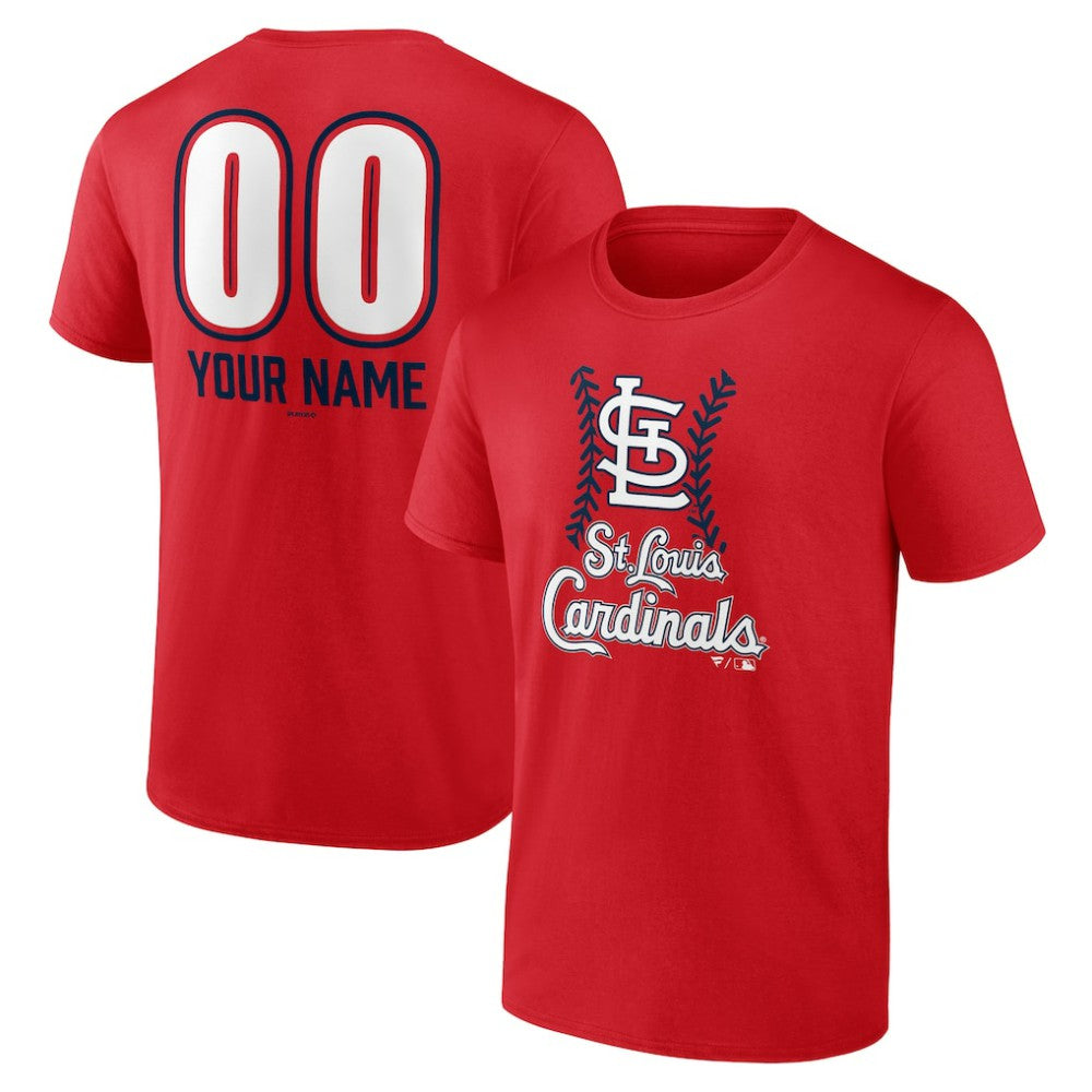 MLB St. Louis Cardinals Personalized Name & Number Fastball T-Shirt