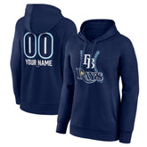 MLB Tampa Bay Rays Women's Personalized Name & Number Fastball Pullover Hoodie
