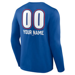 MLB Texas Rangers Personalized Name & Number Fastball Long Sleeve T-Shirt