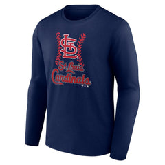 MLB St. Louis Cardinals Personalized Name & Number Fastball Long Sleeve T-Shirt