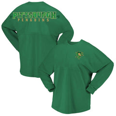 NHL Kelly Green Pittsburgh Penguins Fanatics Women's St. Patrick's Day Spirit Jersey T-Shirt