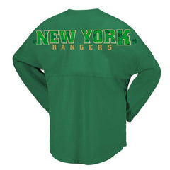 NHL Kelly Green New York Rangers Fanatics Women's St. Patrick's Day Spirit Jersey T-Shirt