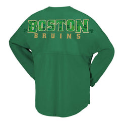 NHL Kelly Green Boston Bruins Fanatics Women's St. Patrick's Day Spirit Jersey T-Shirt