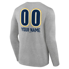 MLB Milwaukee Brewers Personalized Name & Number Fastball Long Sleeve T-Shirt