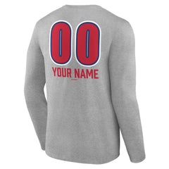 MLB Philadelphia Phillies Personalized Name & Number Fastball Long Sleeve T-Shirt