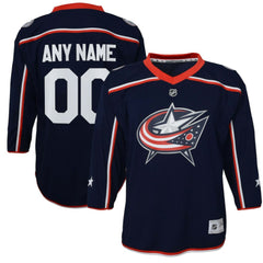 NHL Navy Columbus Blue Jackets Youth Home Replica Custom Jersey