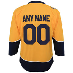 NHL Gold Nashville Predators Youth Home Replica Custom Jersey