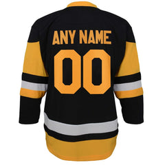 NHL Black Pittsburgh Penguins Youth Home Replica Custom Jersey