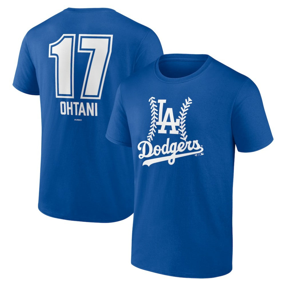 MLB Shohei Ohtani Los Angeles Dodgers Fastball Player Name & Number T-Shirt