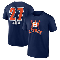 MLB Jose Altuve Houston Astros Fastball Player Name & Number T-Shirt