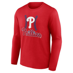 MLB Kyle Schwarber Philadelphia Phillies Fastball Player Name & Number Long Sleeve T-Shirt