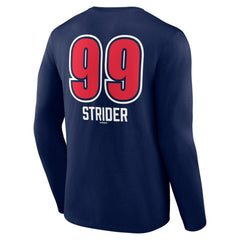 MLB Spencer Strider Atlanta Braves Fastball Player Name & Number Long Sleeve T-Shirt