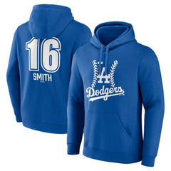MLB Will Smith Los Angeles Dodgers Fastball Player Name & Number Pullover Hoodie
