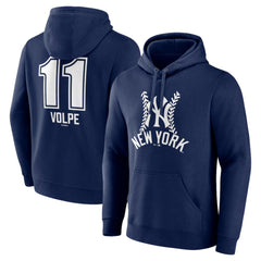 MLB Anthony Volpe New York Yankees Fastball Player Name & Number Pullover Hoodie