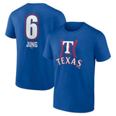 MLB Josh Jung Texas Rangers Fastball Player Name & Number T-Shirt