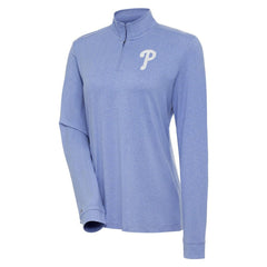 MLB Philadelphia Phillies Antigua Women's Mentor Quarter-Zip Pullover Top