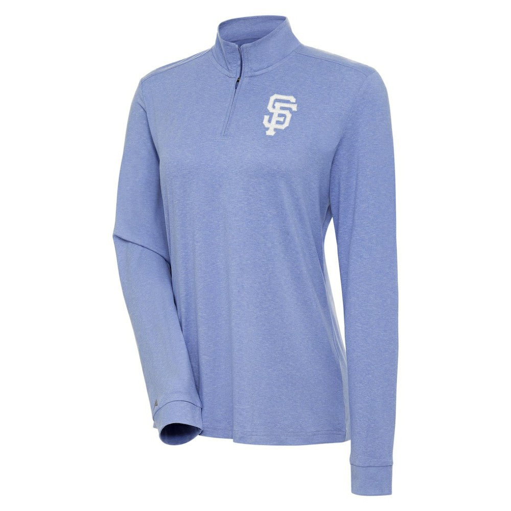 MLB San Francisco Giants Antigua Women's Mentor Quarter-Zip Pullover Top