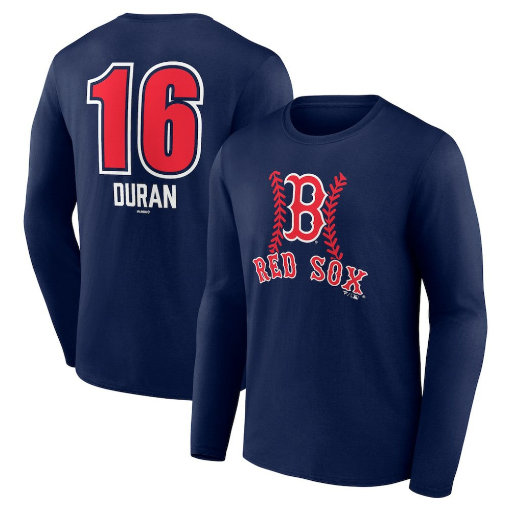 MLB Jarren Duran Boston Red Sox Fastball Player Name & Number Long Sleeve T-Shirt