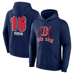MLB Jarren Duran Boston Red Sox Fastball Player Name & Number Pullover Hoodie