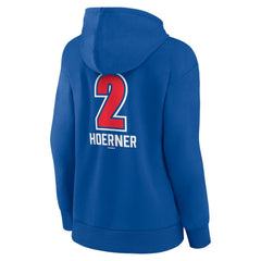 MLB Nico Hoerner Chicago Cubs Women's Fastball Player Name & Number Pullover Hoodie