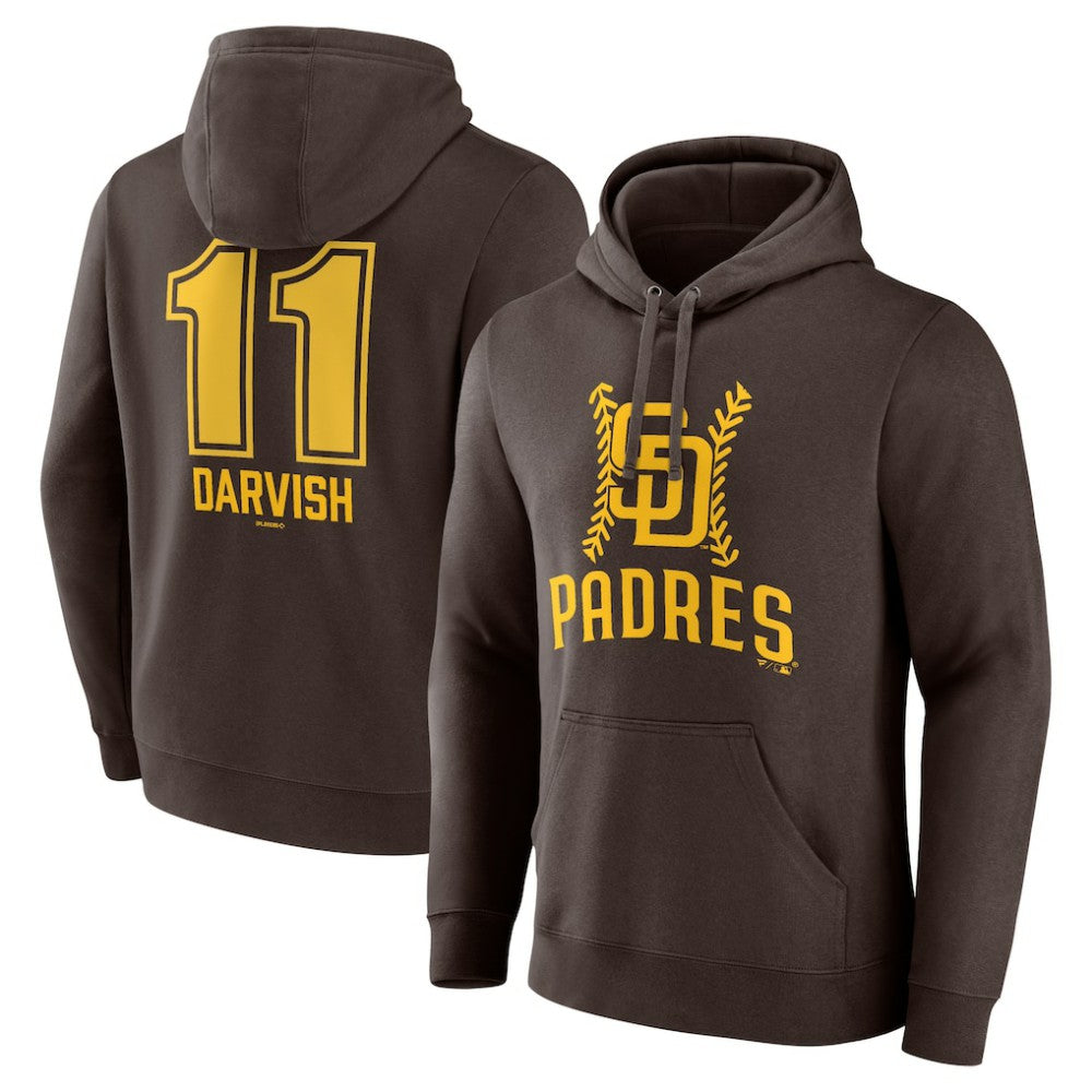 MLB Yu Darvish San Diego Padres Fastball Player Name & Number Pullover Hoodie